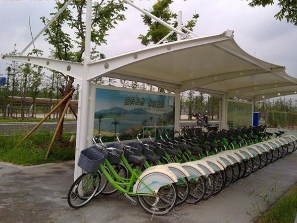 綠色出行自行車(chē)棚